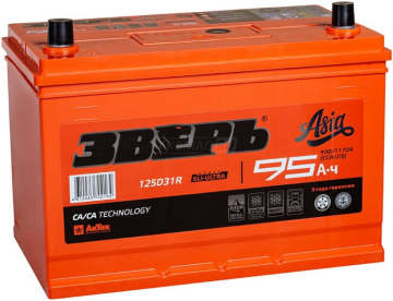 Аккумулятор ЗВЕРЬ 125D31R (95L) 95Ач 930А прям. пол.