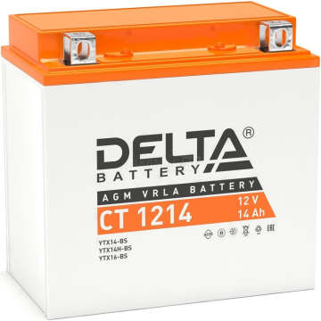 Аккумулятор DELTA CT 1214 14Ач 200А прямая пол.