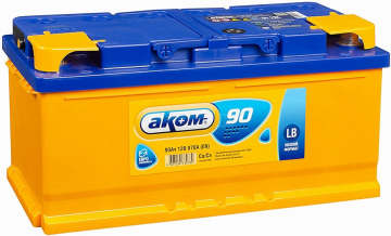 Аккумулятор АКОМ 90R 870A 353x175x175 LB 90Ач обр. пол.