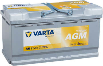 Аккумулятор VARTA A5 AGM (95R) 95Ач 850А обр. пол.