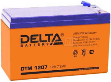 Аккумулятор Delta DTM 1207 7Ач 105А универс. пол.