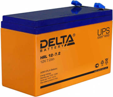 Аккумулятор Delta HRL 12-7,2 8Ач 108А универс. пол.