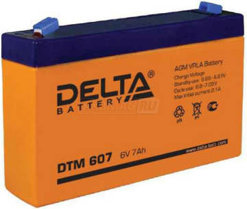 Аккумулятор Delta DTM 607 7Ач 105А универс. пол.