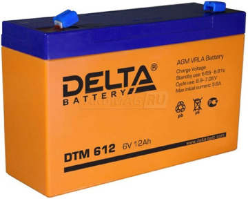 Аккумулятор Delta DTM 612 12Ач 150А универс. пол.