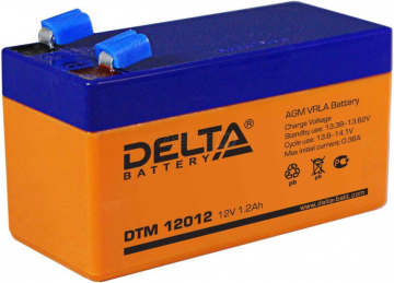 Аккумулятор Delta DTM 12012 2Ач 18А универс. пол.