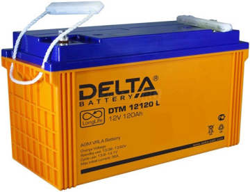 Аккумулятор Delta DTM 12120 L 120Ач 950А универс. пол.