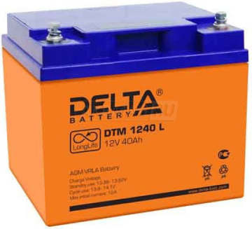 Аккумулятор Delta DTM 1240 L 40Ач 400А универс. пол.