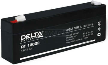 Аккумулятор Delta DT 12022 2Ач универс. пол.