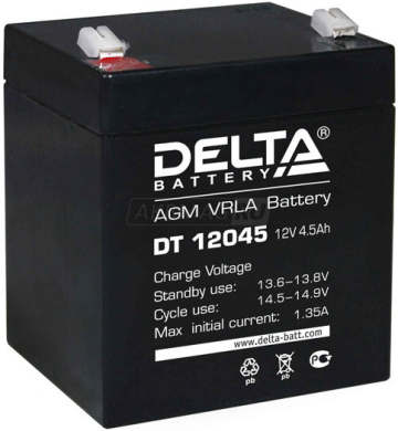 Аккумулятор Delta DT 12045 5Ач универс. пол.