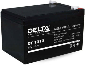 Аккумулятор Delta DT 1212 12Ач универс. пол.