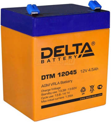 Аккумулятор Delta DTM 12045 5Ач универс. пол.