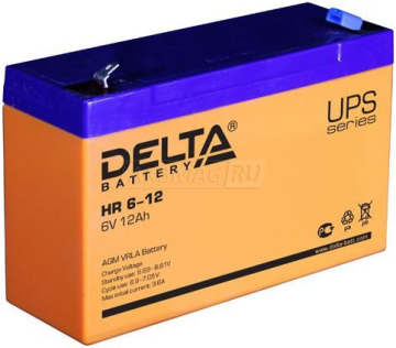 Аккумулятор Delta HR 6-12 12Ач универс. пол.
