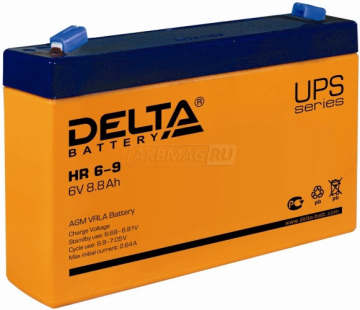 Аккумулятор Delta HR 6-9 9Ач универс. пол.