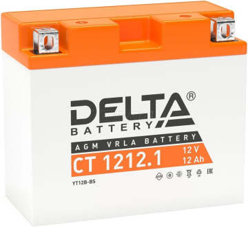 Аккумулятор DELTA CT 1212.1 12Ач 155А прямая пол.