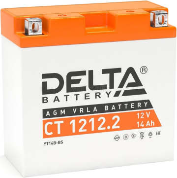 Аккумулятор DELTA CT 1212.2 14Ач 155А прямая пол.