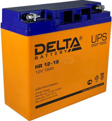 Аккумулятор Delta HR 12-18 18Ач универс. пол.