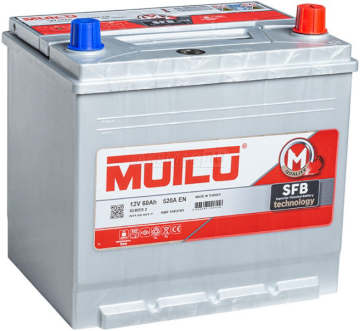 Аккумулятор MUTLU Mega Calcium 60R (55D23L) 60Ач 520А обр. пол.