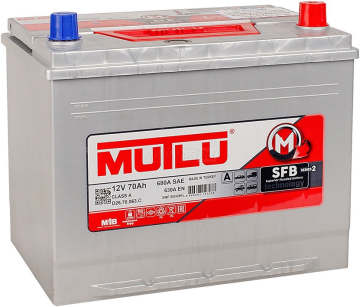 Аккумулятор MUTLU Mega Calcium 70R (80D26L) 70Ач 630А обр. пол.