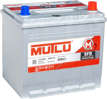 Аккумулятор MUTLU Mega Calcium 75D23L (68R) 68Ач 600А обр. пол.