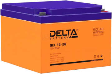 Аккумулятор Delta GEL 12-26 26Ач универс. пол.