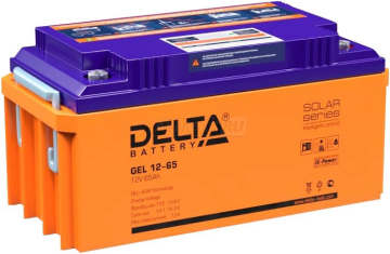 Аккумулятор Delta GEL 12-65 65Ач универс. пол.