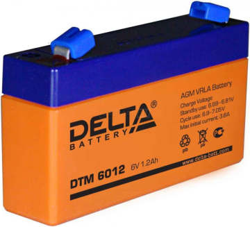 Аккумулятор Delta DTM 6012 2Ач универс. пол.