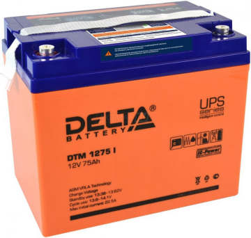 Аккумулятор Delta DTM 1275 I 75Ач универс. пол.