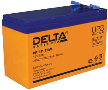 Аккумулятор Delta HR 12-28W 7Ач универс. пол.