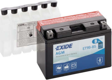 Аккумулятор EXIDE ET9B-BS 8Ач 110А прямая пол.