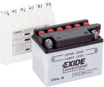 Аккумулятор EXIDE EB4L-B 4Ач 50А обр. пол.
