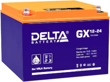 Аккумулятор Delta GX 12-24 24Ач 300А универс. пол.