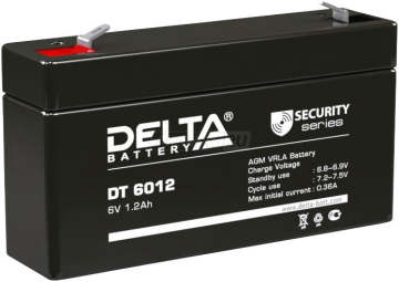 Аккумулятор Delta DT 6012 2Ач универс. пол.