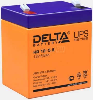 Аккумулятор Delta HR 12-5.8 6Ач универс. пол.