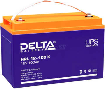 Аккумулятор Delta HRL 12-100 X 100Ач 900А универс. пол.