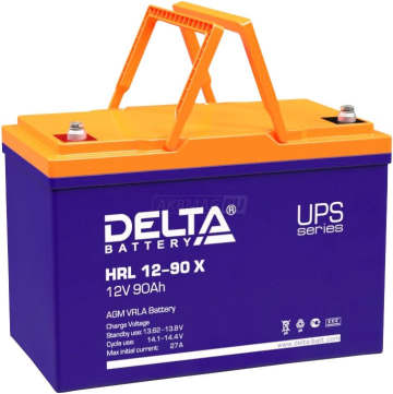 Аккумулятор Delta HRL 12-90 X 90Ач 800А универс. пол.