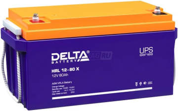 Аккумулятор Delta HRL 12-80 X 80Ач 750А универс. пол.