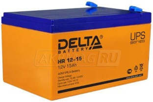 Аккумулятор Delta HR 12-15 15Ач универс. пол.