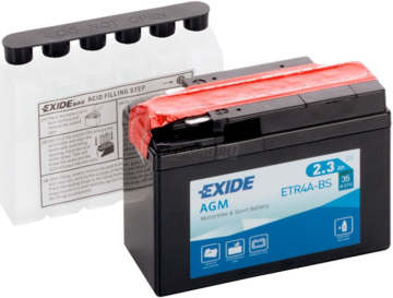 Аккумулятор EXIDE ETR4A-BS 3Ач 35А обр. пол.