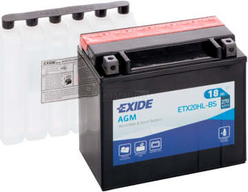 Аккумулятор EXIDE ETX24HL-BS 21Ач 350А обр. пол.