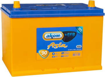 Аккумулятор АКОМ ASIA EFB 90R 90Ач 850А обр. пол.
