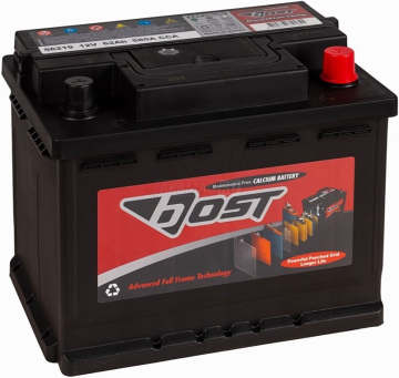 Аккумулятор BOST 62R (56219) 62Ач 580А обр. пол.