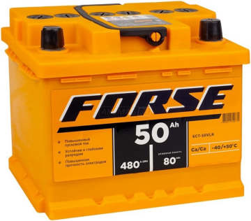 Аккумулятор FORSE 50R 480A 207x175x175 LB 50Ач обр. пол.