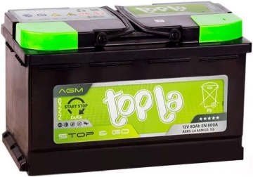 Аккумулятор Topla AGM 80R 800A 315x175x190 80Ач обр. пол.