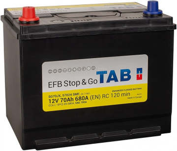 Аккумулятор TAB EFB 70L 70Ач 680А прям. пол.