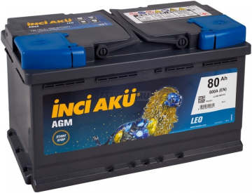 Аккумулятор INCI AKU AGM 80R 800A 315x175x190 80Ач обр. пол.