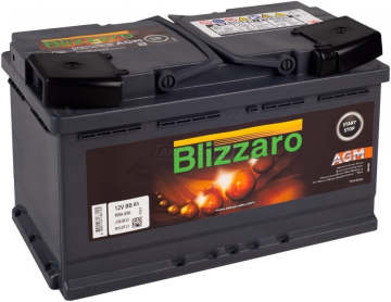 Аккумулятор BLIZZARO AGM 80R 800A 315x175x190 80Ач обр. пол.
