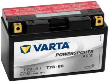 Аккумулятор VARTA Powersports AGM T7B-BS 7Ач 120А прямая пол.