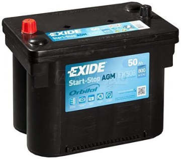Аккумулятор EXIDE Start-Stop AGM 50R EK508 50Ач 800А универс. пол.
