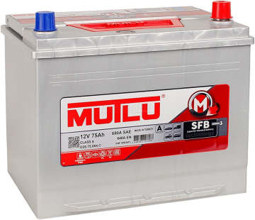 Аккумулятор MUTLU Mega Calcium 75R (80D26FL) 75Ач 640А обр. пол.
