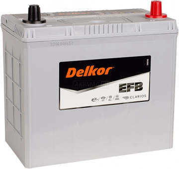 Аккумулятор DELKOR EFB N55 80B24L 55Ач 500А обр. пол.